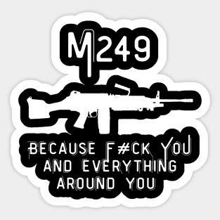 M249 SAW Sticker